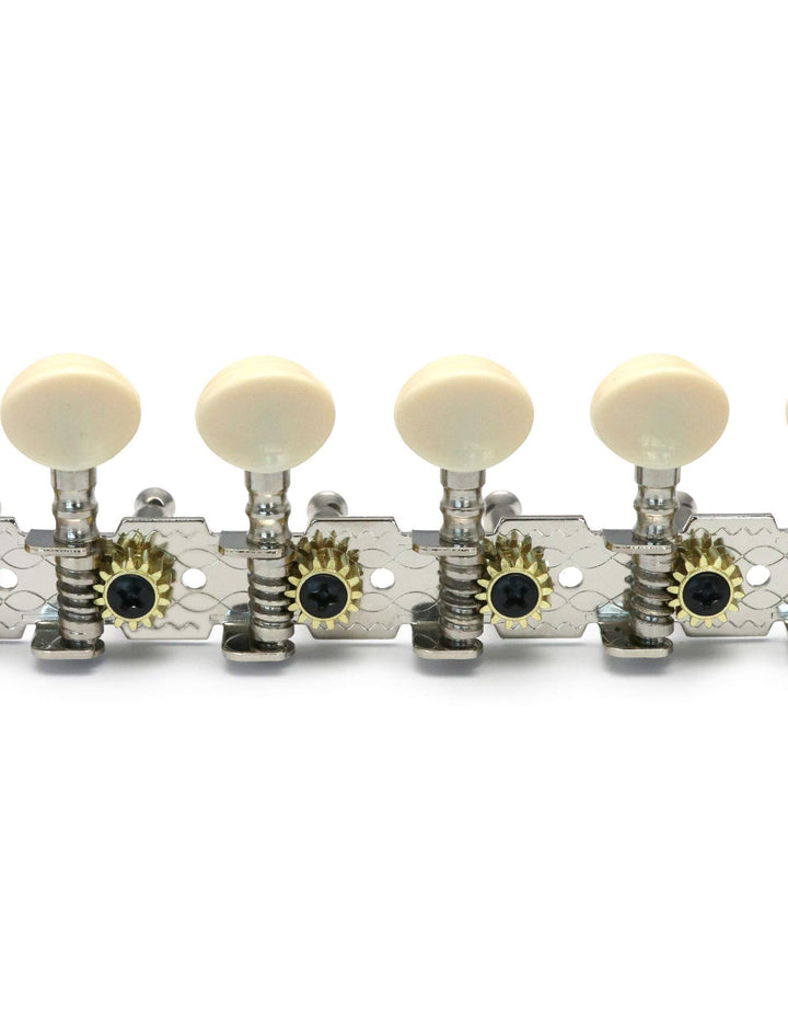 12 Strings Acoustic Guitar Tuning Pegs Chrome Plated Machine Heads Single Hole 6L 6R.