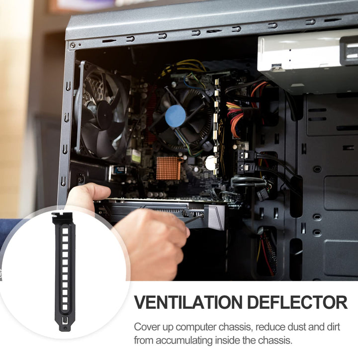 SOLUSTRE Metal Case 20 PCS Metal PC Computer Back Slot 
