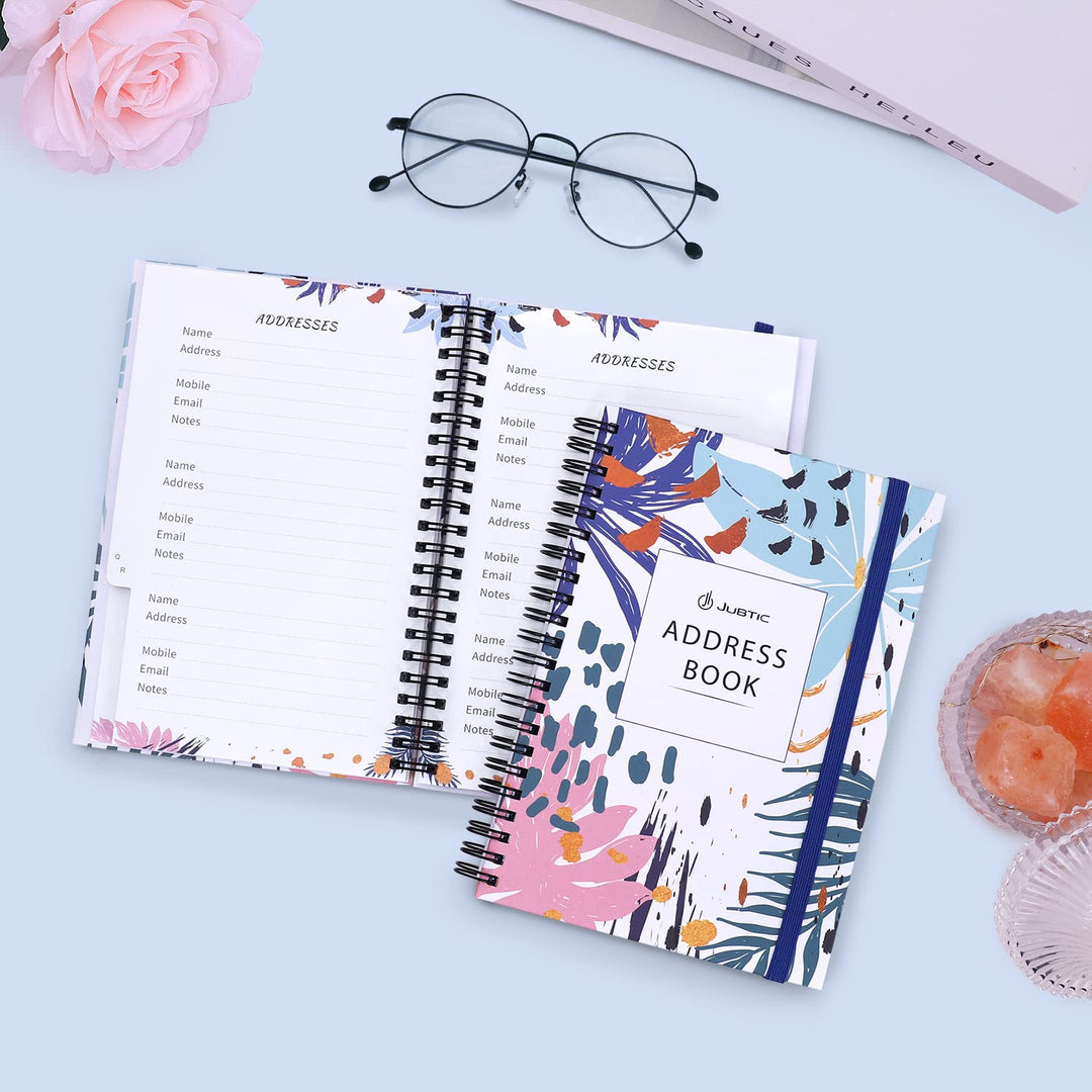 JUBTIC Address and Password Book with Alphabetical Tabs