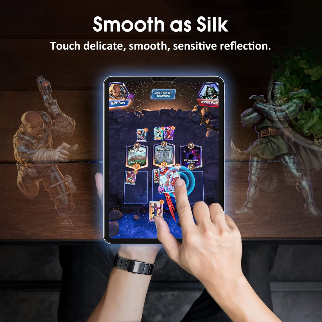 [2 Pack Matte Glass Screen Protector Compatible with iPad Pro 11 2021, Anti-Glare &amp; Fingerprints/Tempered Glass/Bubble Free