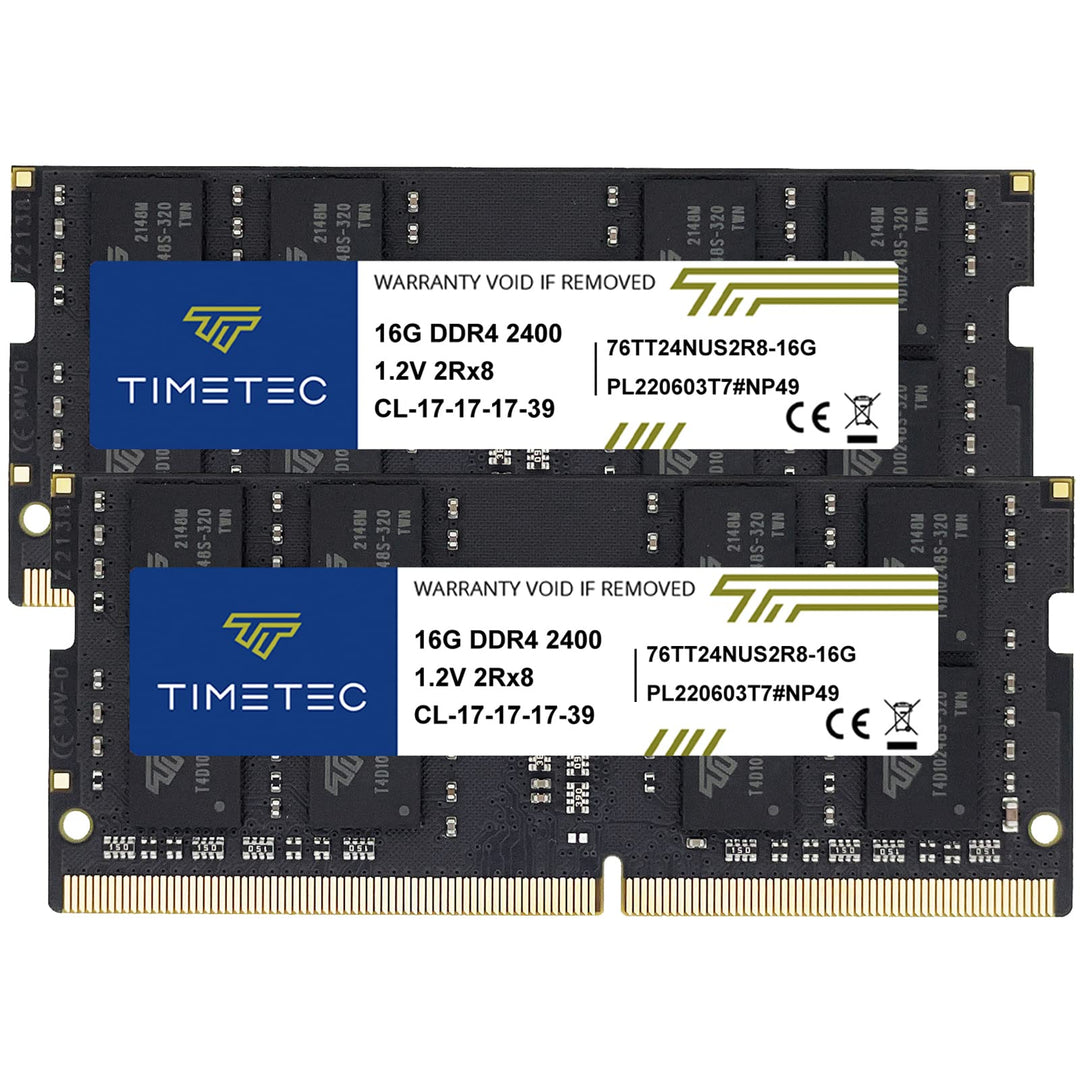 32GB KIT(2x16GB) DDR4 2400MHz PC4-19200 Non-ECC Unbuffered 1.2V CL17 2Rx8 Dual Rank 260 Pin SODIMM Laptop Notebook PC Computer Memory RAM Module Upgrade (32GB KIT(2x16GB))