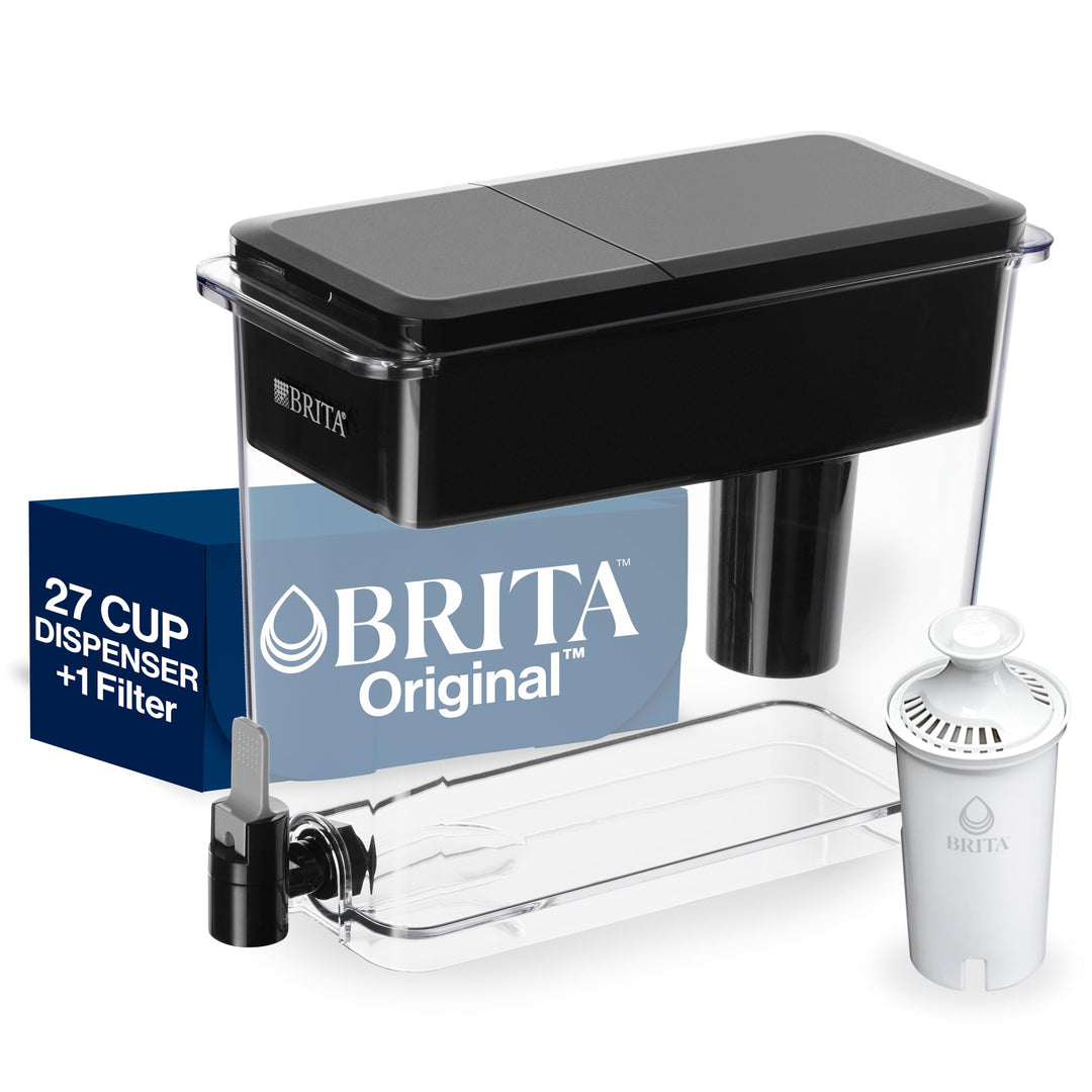 UltraMax Large Water Dispenser With Standard Filter, BPA-Free, Replaces 1,800 Plastic Water Bottles a Year, Lasts Two Months or 40 Gallons, Includes 1 Filter, Kitchen Accessories, Large - 27-Cup