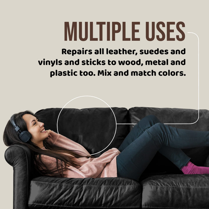 MastaPlasta Original Self-Adhesive Leather Repair Patch - Ivory 11 x 8 (28 x 20 cm), Instant Upholstery-Quality Scratch &amp; Tear Repair for Sofas, Car Interiors, Bags, Vinyl &amp; More