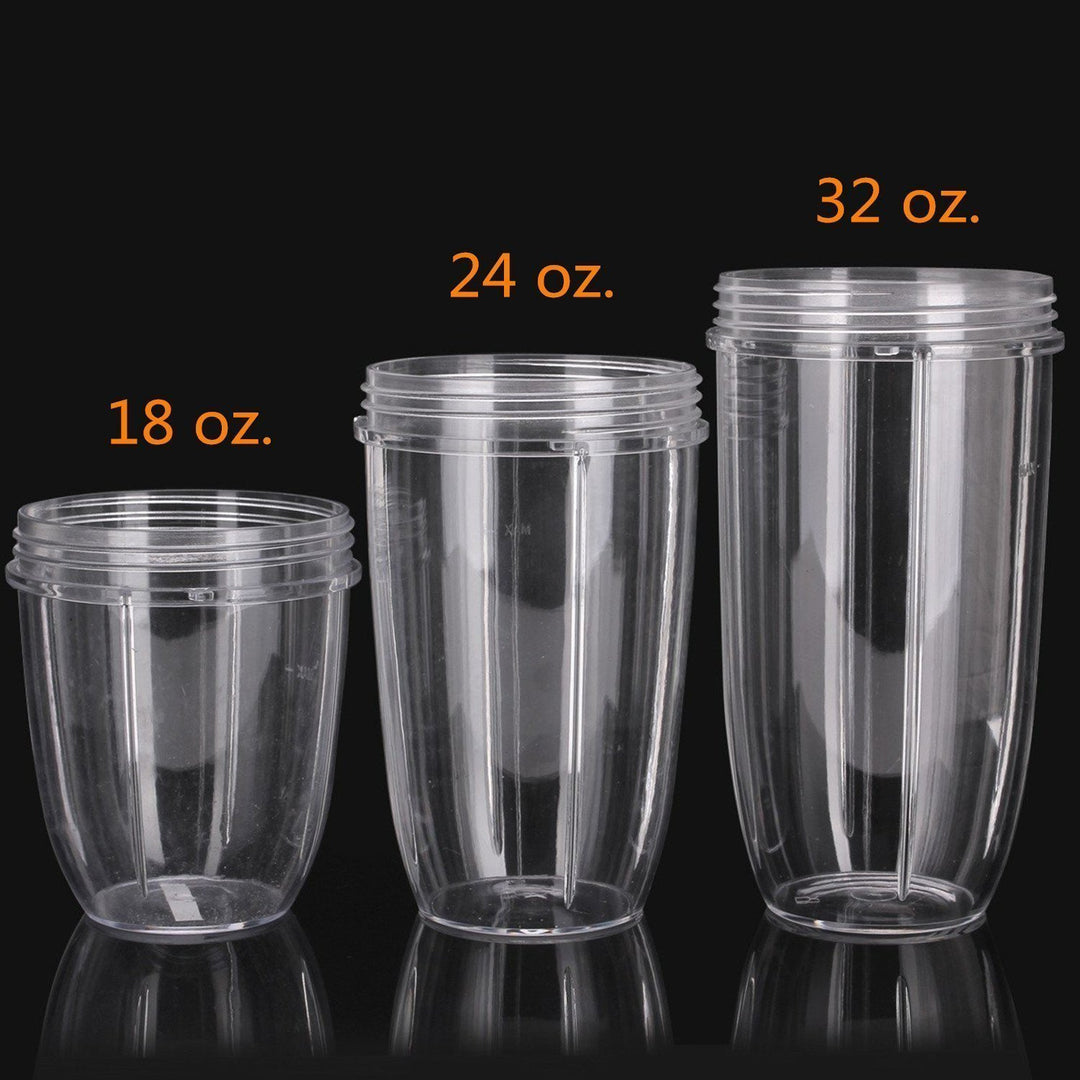 Replacement 24 Ounce Tall Jar Cup, Compatible with Nutribullet 600W, 900W, NB-101B, NB-101S, NB-201, NBR-0601, NBR-1201, NB9-1301, 900 Pro Series Blenders