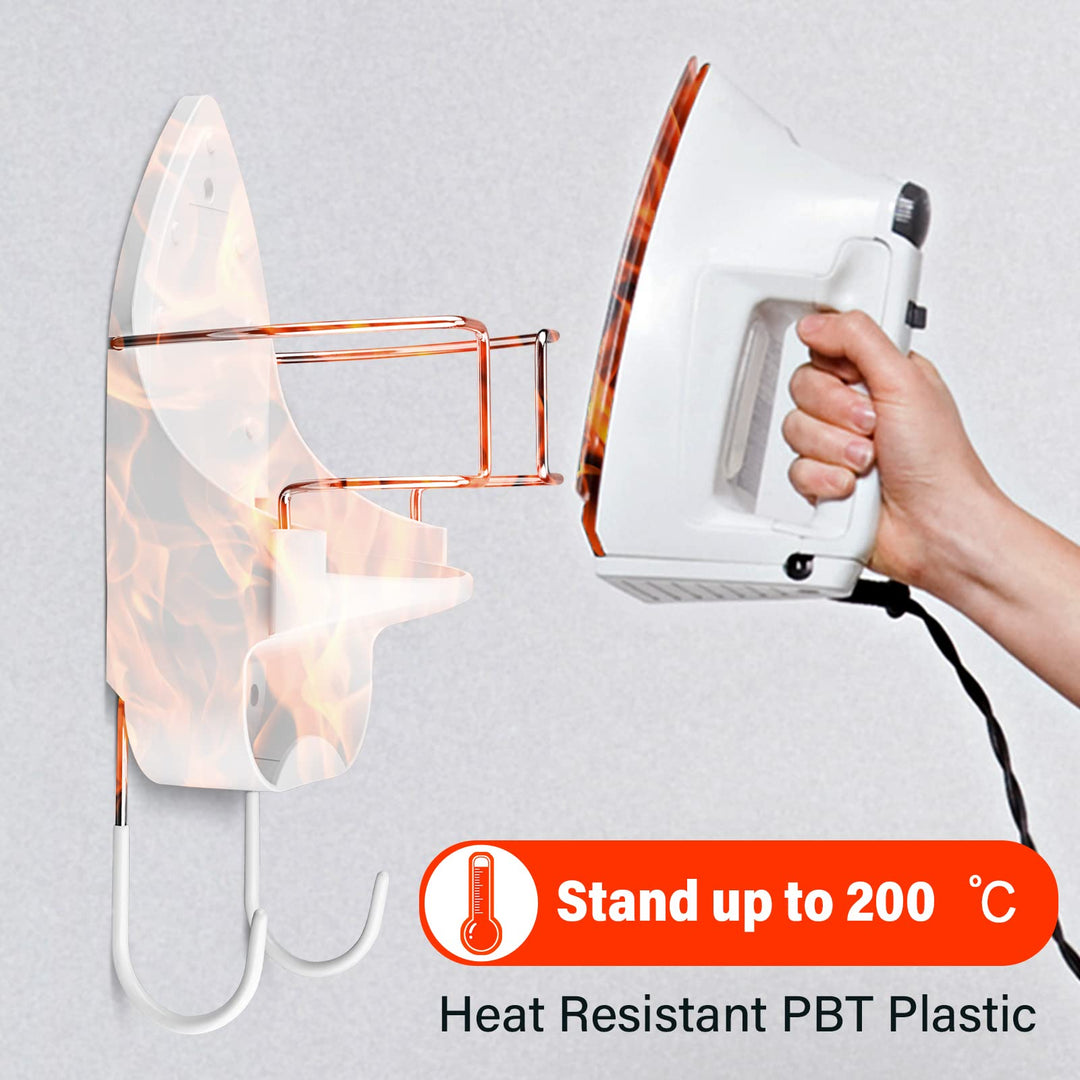 Ironing Board Hanger Wall Mount Ironing Board Holder Wall Mount for Laundry Rooms Storage Organizer, White