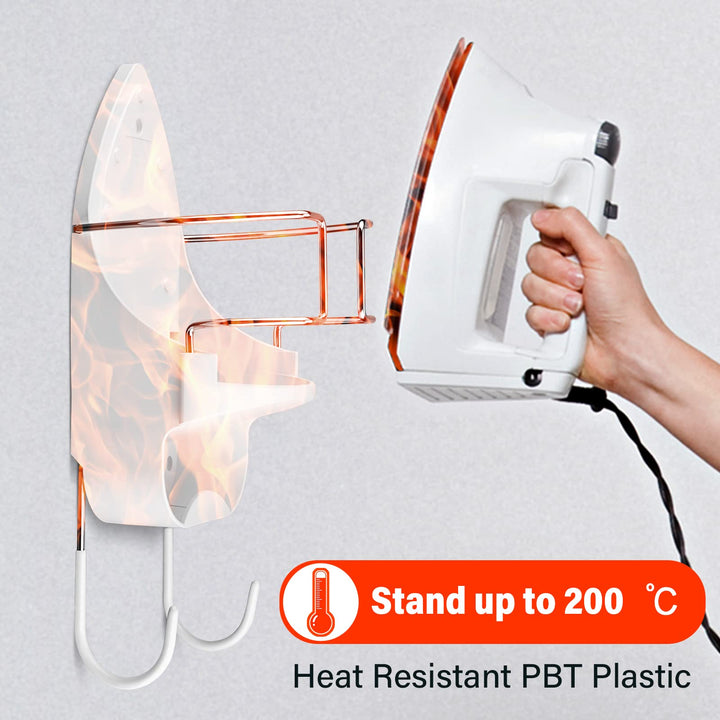 Ironing Board Hanger Wall Mount Ironing Board Holder Wall Mount for Laundry Rooms Storage Organizer, White