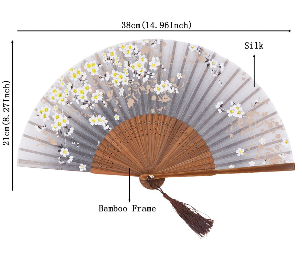 meifan Chinese/Japanese Handmade Handheld Folding Fan (