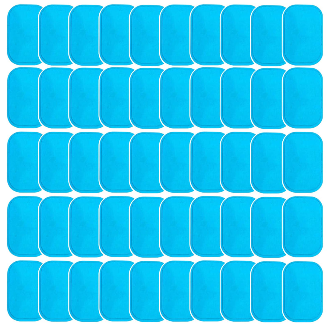 ABS Gel Pads, 50PCS Muscle Stimulator Pads Replacement for Ultimate Muscle EMS Toner Abdominal Belt Belly Thigh Flab Arm Leg Waist Workout Trainer Machine