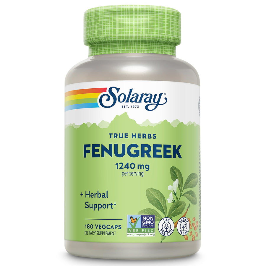 Solaray Organic Fenugreek Seed Supplement, 620 mg, 100 