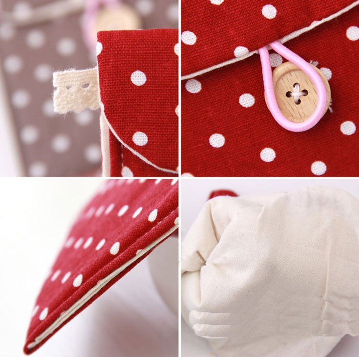 GBSTORE 2 Pcs 1 Red and 1 Blue Sanitary Napkins Bag Men