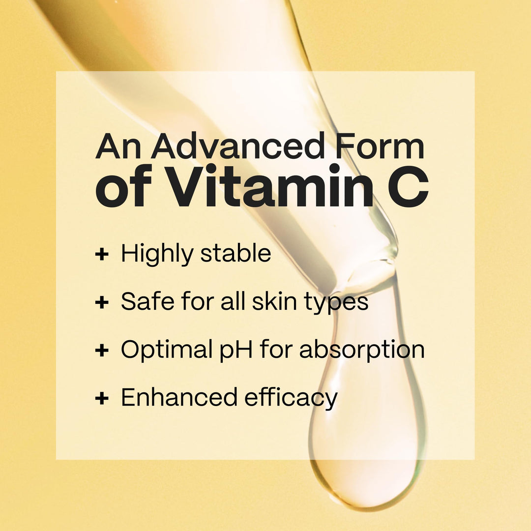 Vitamin C Serum 2-Pack – Brightening Serum with Hyaluronic Acid, Ferulic Acid, Vitamin E, 1.02 Oz Ea + Varying Pillow Packs