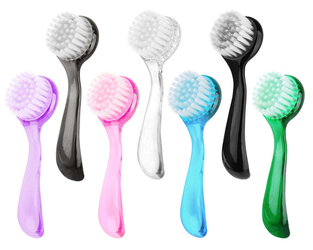 7 Pack Facial Cleansing Brush, Facial Exfoliating Brush Face Wash Scrub Exfoliator Brush for Makeup Skincare Removal (Multicolored)