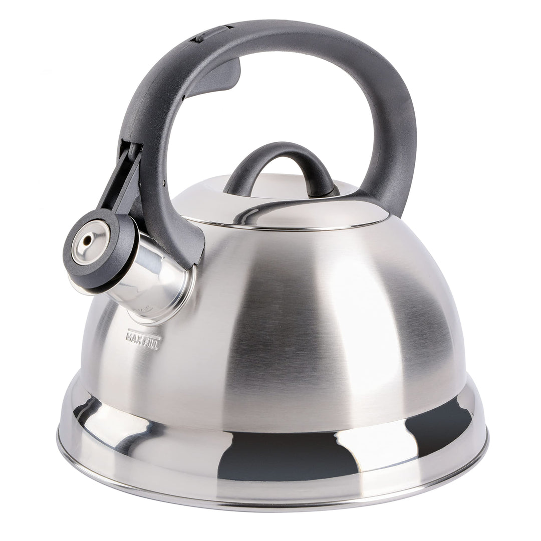 Flintshire Stainless Steel Whistling Tea Kettle, 1.75-Quart, Silver
