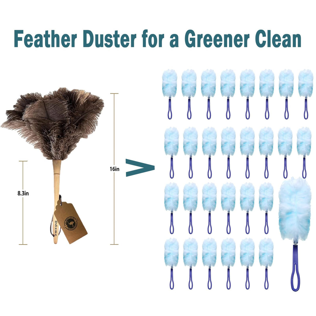 Ostrich Feather Duster,Feather Duster Fluffy Natural Ge