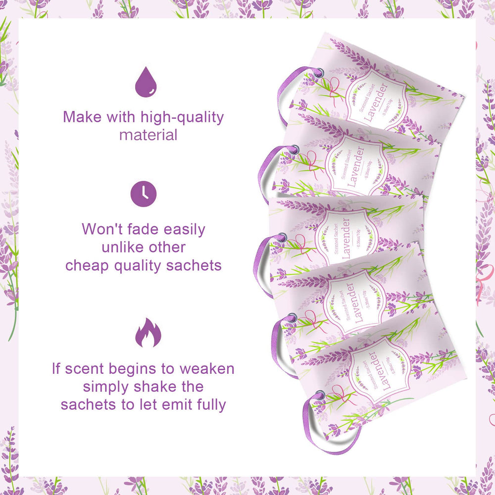 Lavender Sachets, Home Fragrance Sachet, Sachet Bags, for Drawers and Closets, Sachet Packets for Home, 14 Packs, Gifts for Women