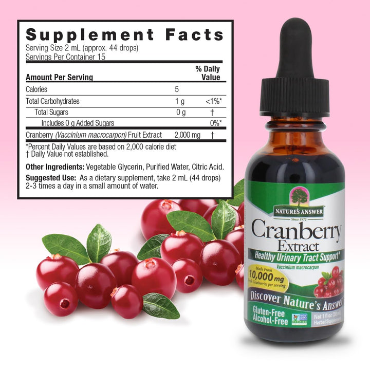 Nature's Answer Alcohol-Free Cranberry 1oz Extract