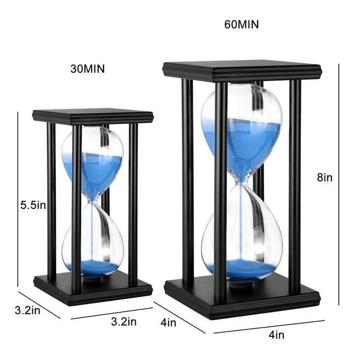 Hourglass Timer 30/60 Minutes Wood Sand Hourglass Clock