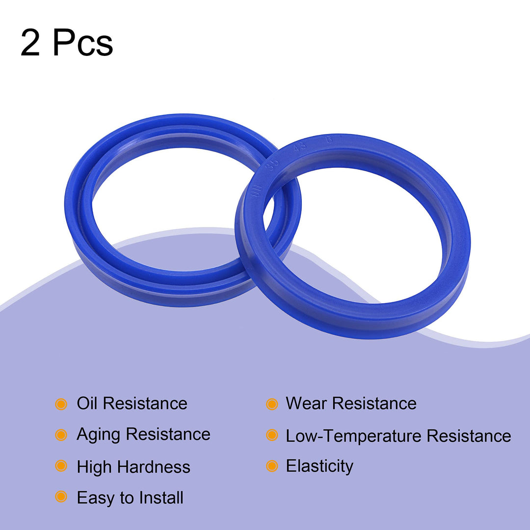 MECCANIXITY UN Radial Shaft Seal 35mm ID x 43mm OD x 6m