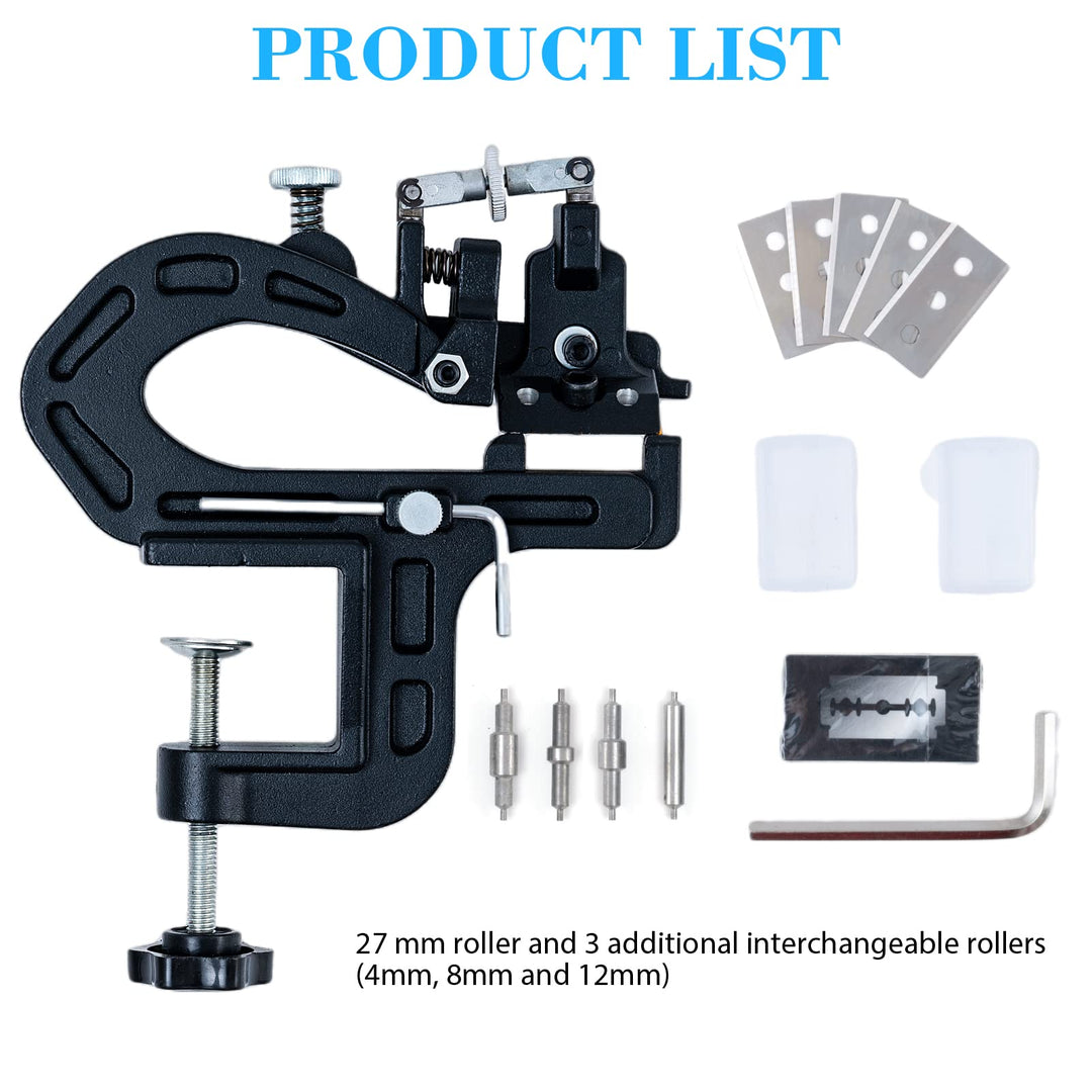 Innetoc Manual Leather Skiver Peeler Splitter Thinning Skiving Machine Leather Craft Edging Machine for Leather DIY Project