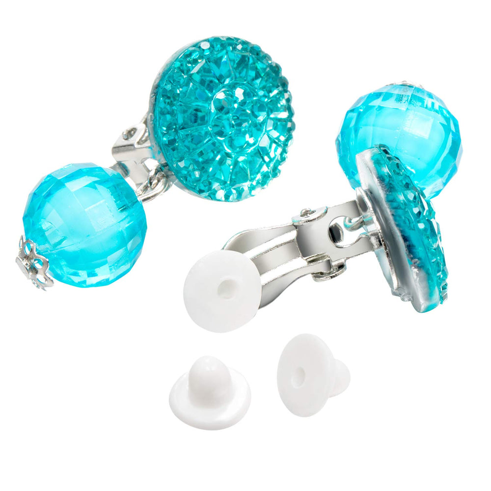 9 Pairs Girls Clip-on Earrings Pretend Princess Play Earrings Jewelry Set (Style 2)