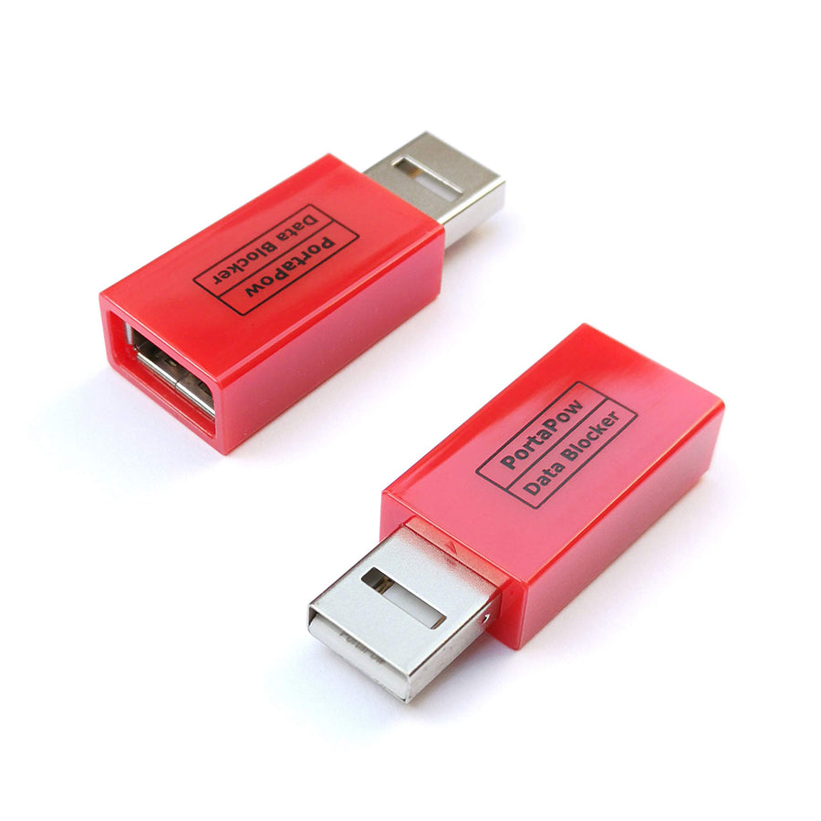 USB Data Blocker (Red) - Protect Against Juice Jacking
