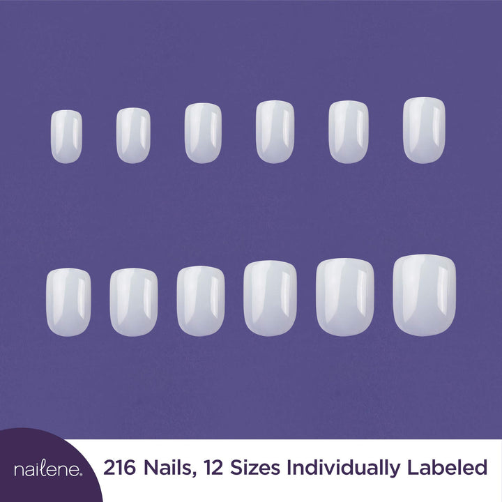Nailene So Natural Artificial Nails, Undecorated – Fake