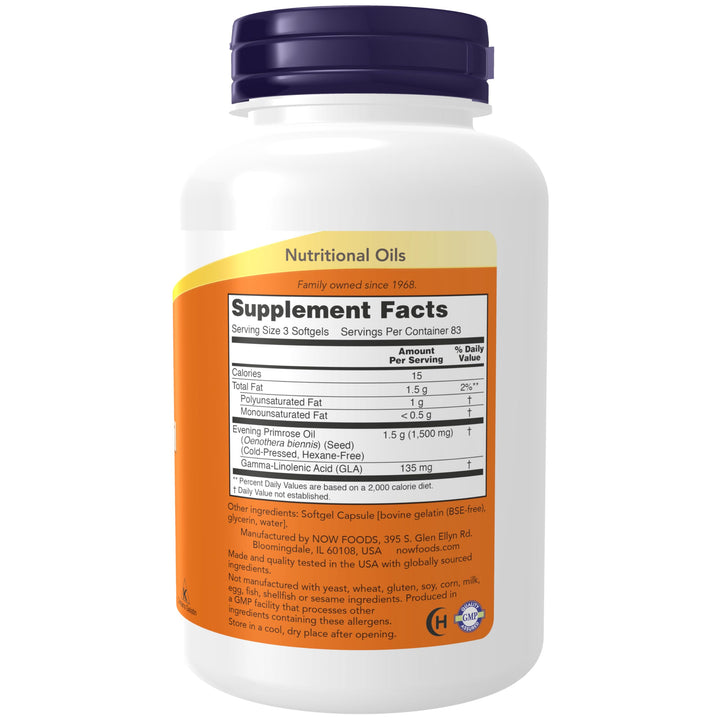 NOW Foods Supplements, Evening Primrose Oil 500 mg with