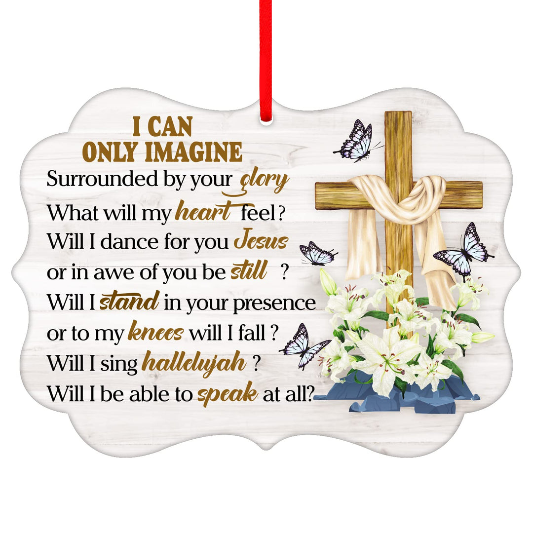SICOHOME Religious Christmas Ornaments Christian Ornaments Unique Christian Ornaments for Christmas Tree Decorations Gifts Religious Easter Gift