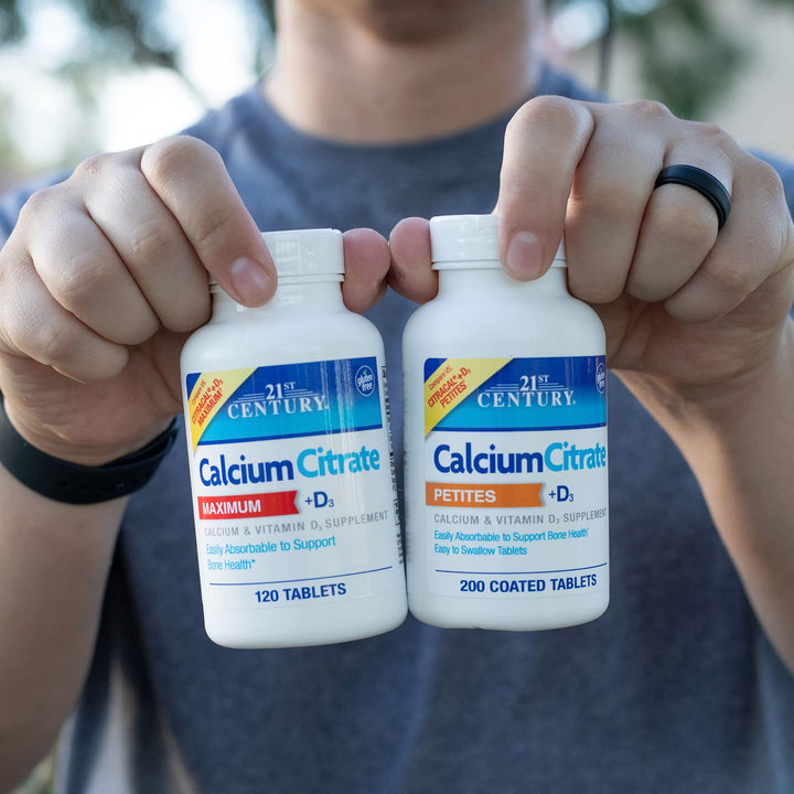 21st Century, Calcium Citrate Maximum + D3, 120 Tablets