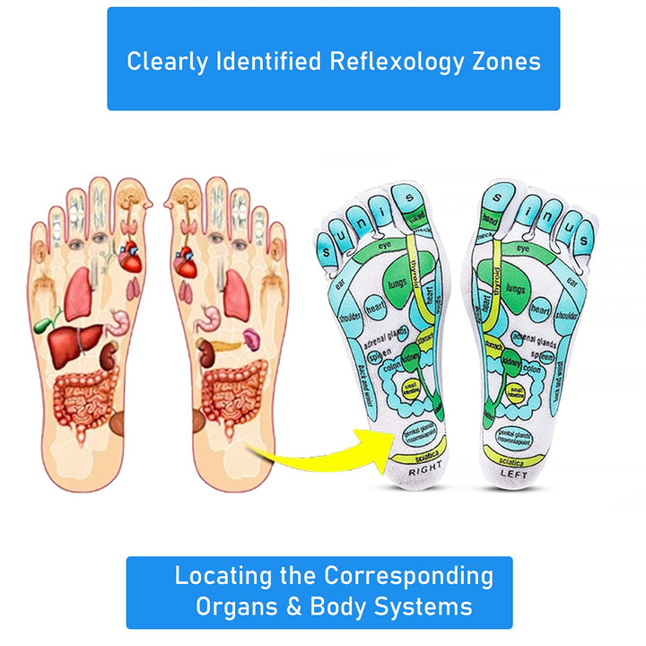 WZPUSMART Acupressure Reflexology Socks for Men and Wom