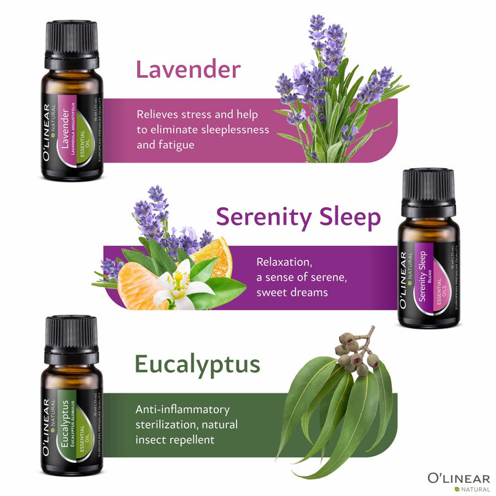 Essential Oils Set - Top 6 (4 Oils &amp; 2 Blends) 