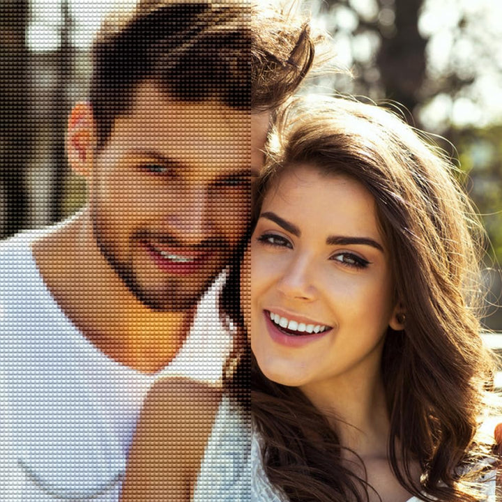 Photo Custom 5D Diamond Painting DIY Picture of Rhinestones Diamond Art for Adults Beginners (Square Drill, 12x12 Inch)