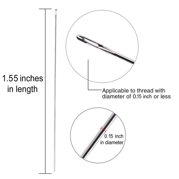 Beading Needles Size 11 (25pcs) with Needle Storage Tube