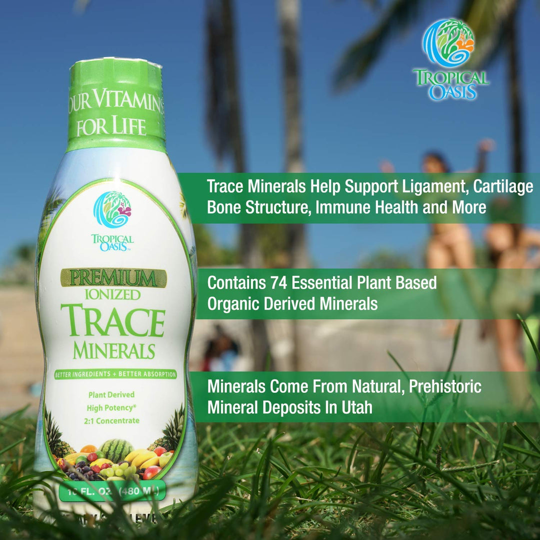 - Premium Ionized Plant Based Trace Minerals Liquid Formula- 74 essential minerals in liquid form for up to 96% Absorption - 16 oz, 32 servings