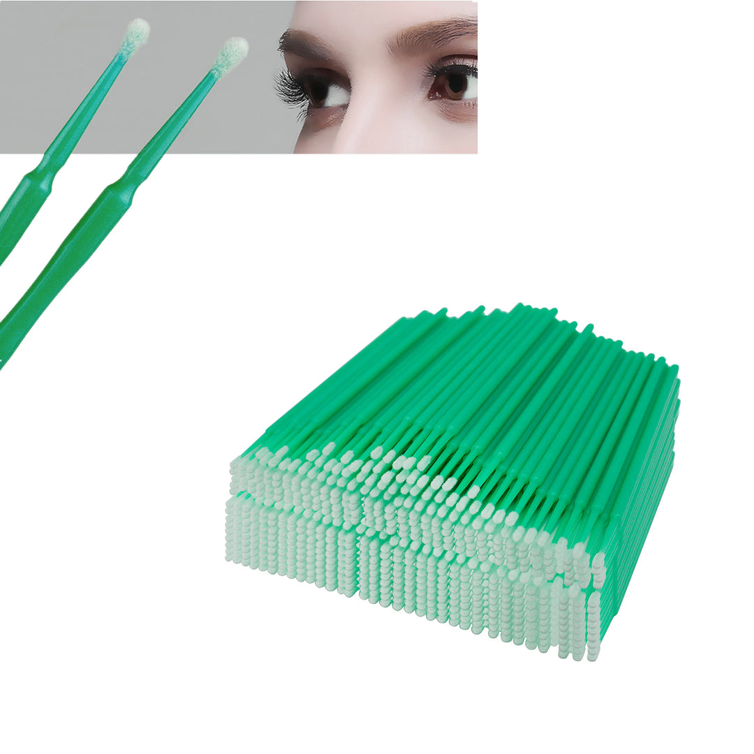 500pcs Disposable Makeup Applicators, Micro Brush Applicators Lash micro swabs, Microswabs, micro brushes, (Head Diameter: 2.0mm)