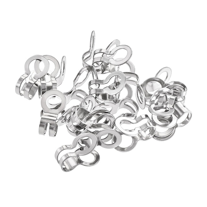 Ball Chain Connector, 4mm 4.5mm Double Ring Style Link Stainless Steel Loop Connection, Pack of 50