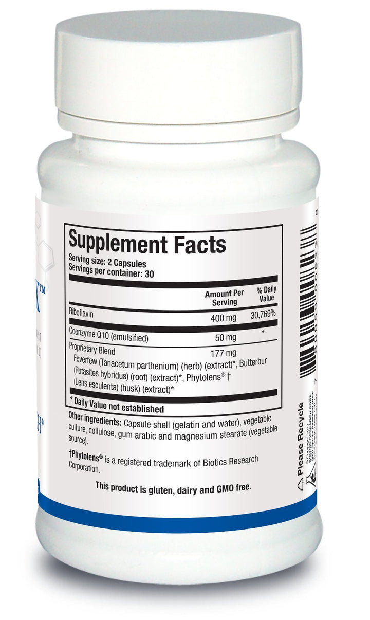 MygranX Neurological Support, Supports Mental Wellness &amp; Calm Support, Muscle Relaxation, Butterbur, Feverfew 60 Capsules
