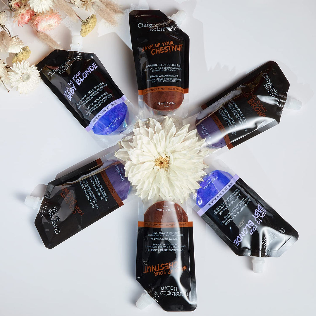 Nutritive Mask with Temporary Coloring in Warm Chestnut - 75 ml