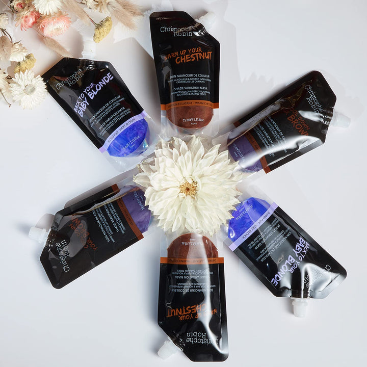 Nutritive Mask with Temporary Coloring in Warm Chestnut - 75 ml