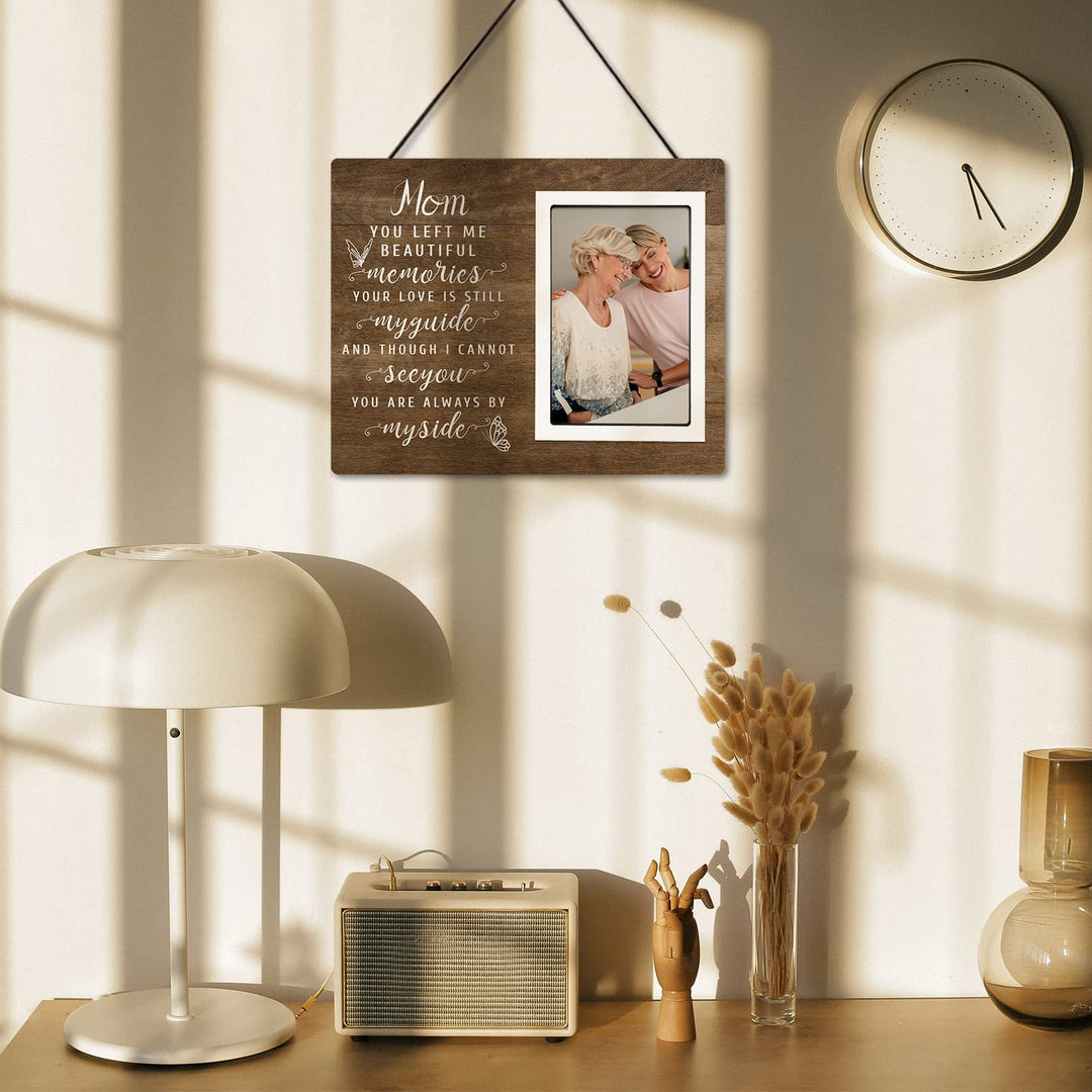 Memorial Gift for Loss of Mother- Mom Memorial Photo frame- Mother Bereavement Gifts, Sympathy Gift for Loss of Mom, Loss of Stepmom, Fit for 4”x6” Photo