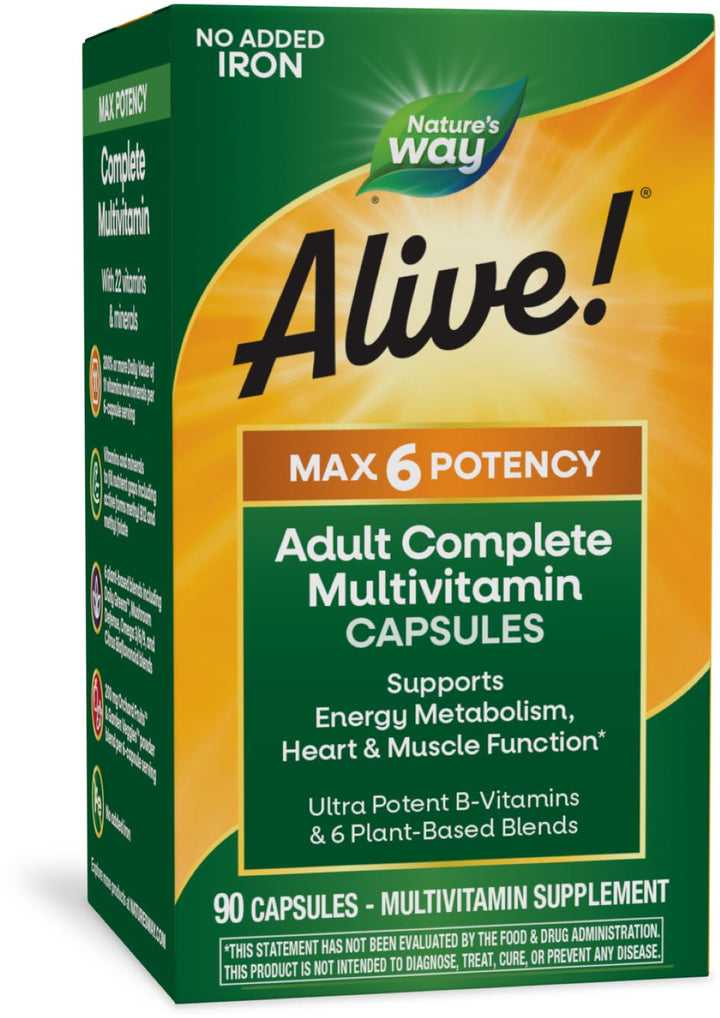 Nature&#39;s Way Alive Max6 Potency Adult Complete 