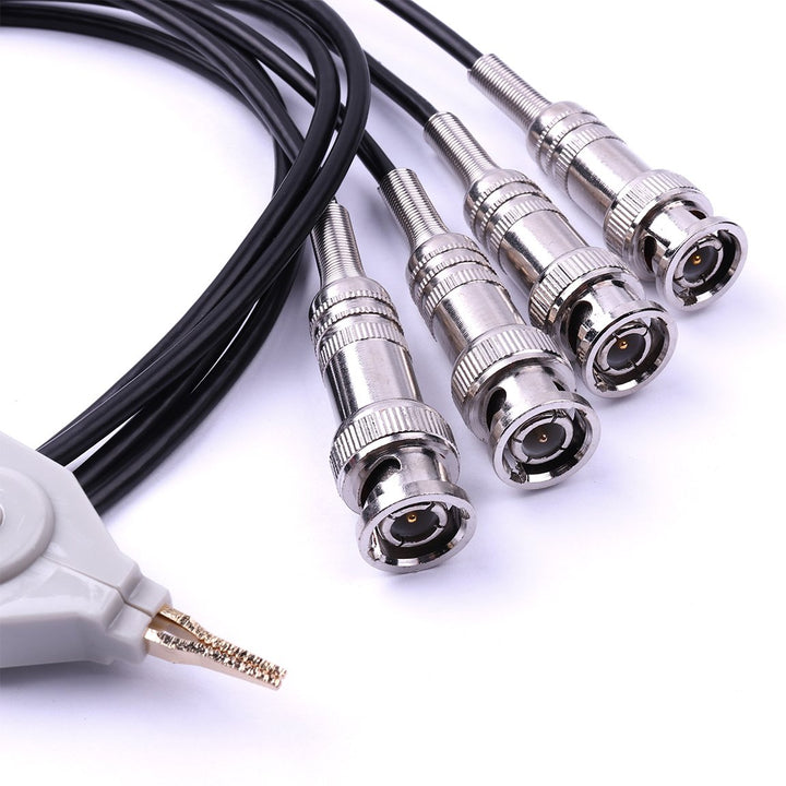2pcs LCR Meter Test Leads Lead Clip Cable Terminal Probe Wires,with 4 BNC Electrician Test Leads Kit,Digital Electrical Test Probes Set for LCR Meter Multimeter