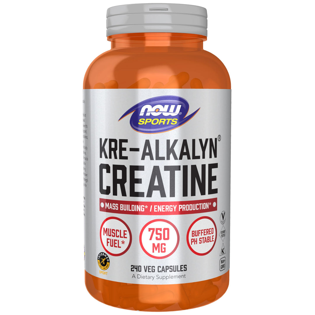 Sports Nutrition, Kre-Alkalyn Creatine 750 mg, Mass Building*/Energy Production*, 240 Veg Capsules