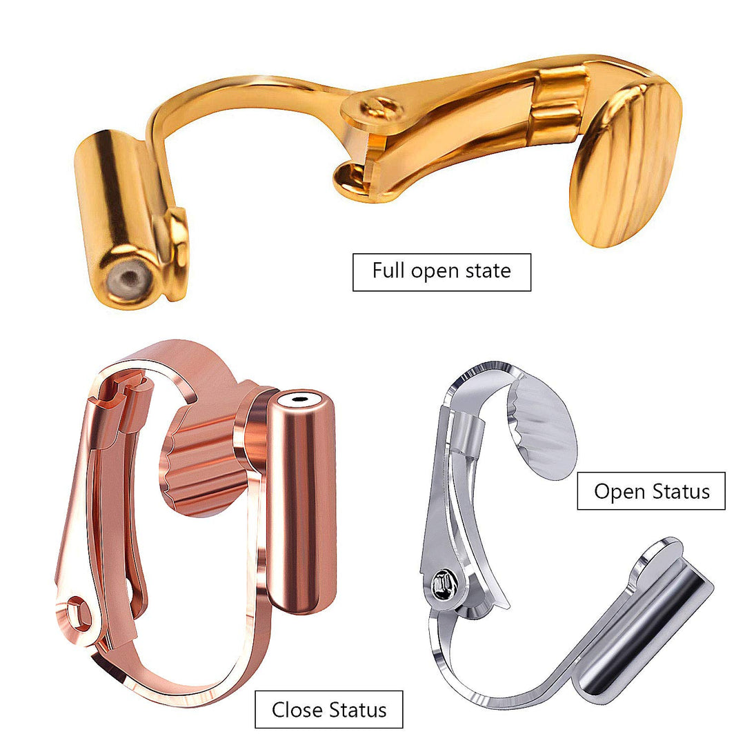 Aylifu 16 Pieces Clip-on Earring Converters Earring Cli