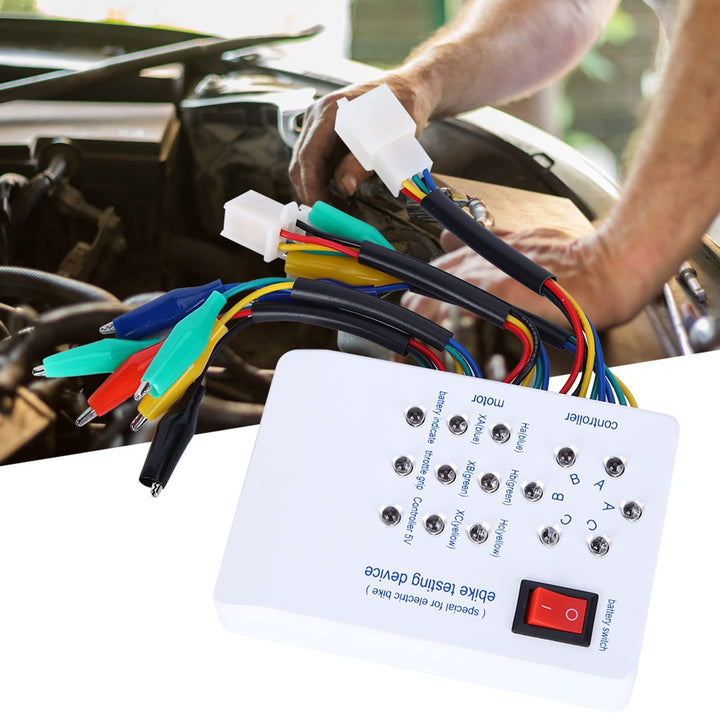 Brushless Motor Controller 115x80x26mm E-Bike Testing Device Electric Brushless Motor Controller Electro Car E-Bike Scooter Detector 9V Battery Electric Car Motor Tester