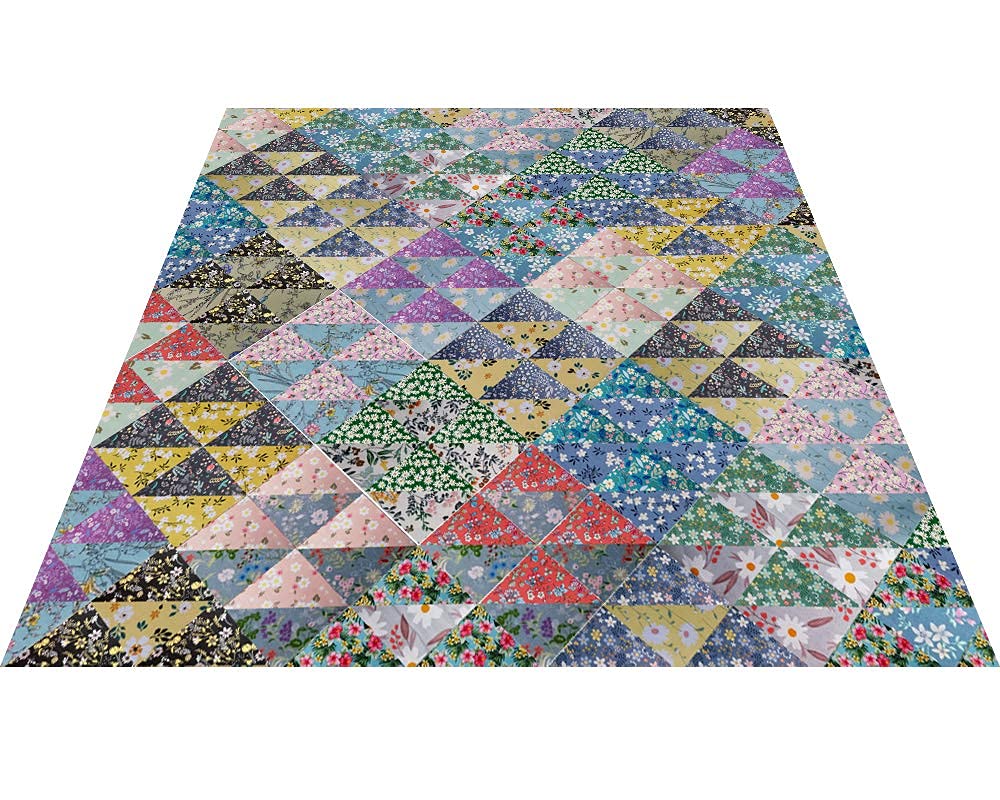 8 x 8 25 PCS 100% Cotton Fabric Bundles for Quilting Se