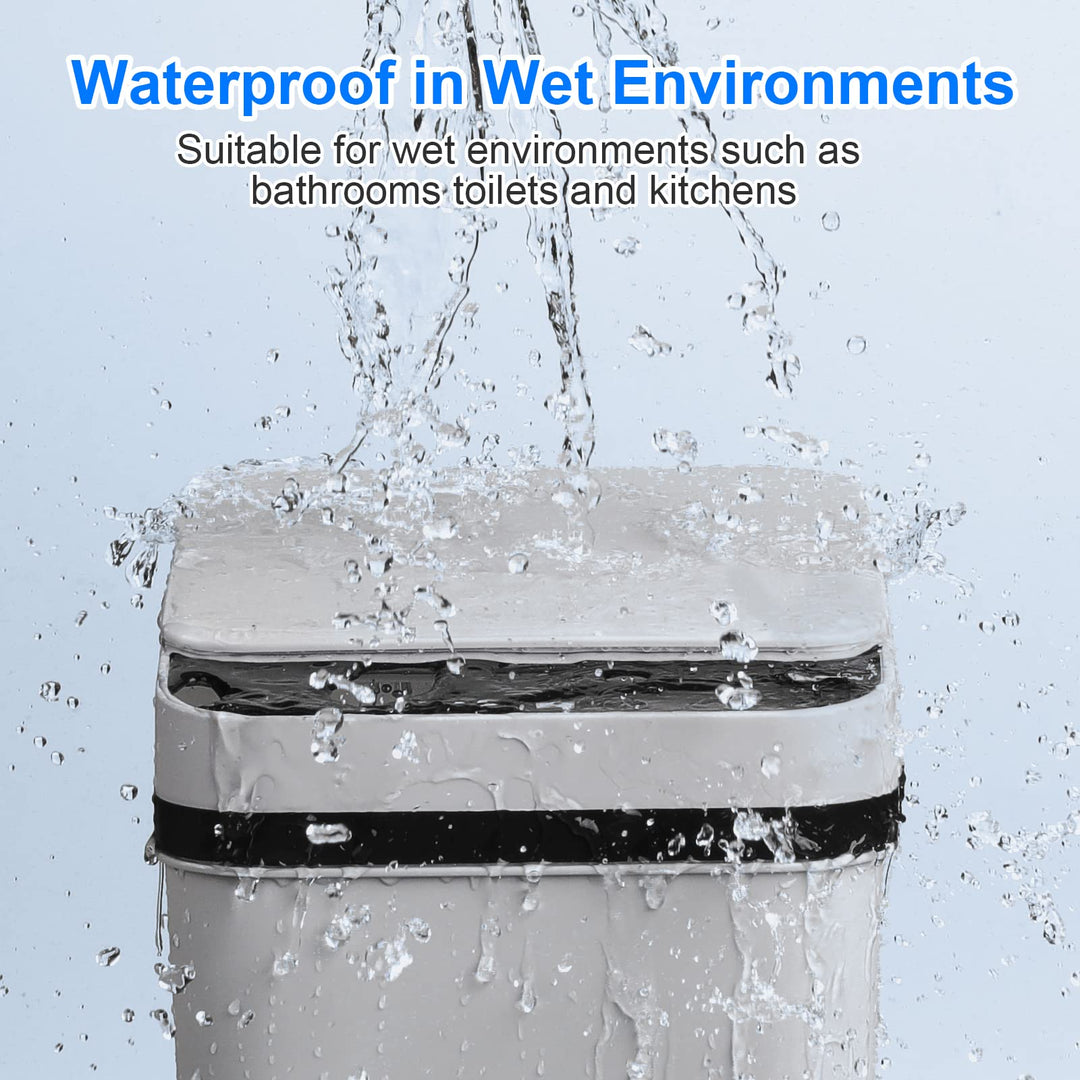 Anborry Smart Touchless Bathroom Trash Can 2.2 Gallon A