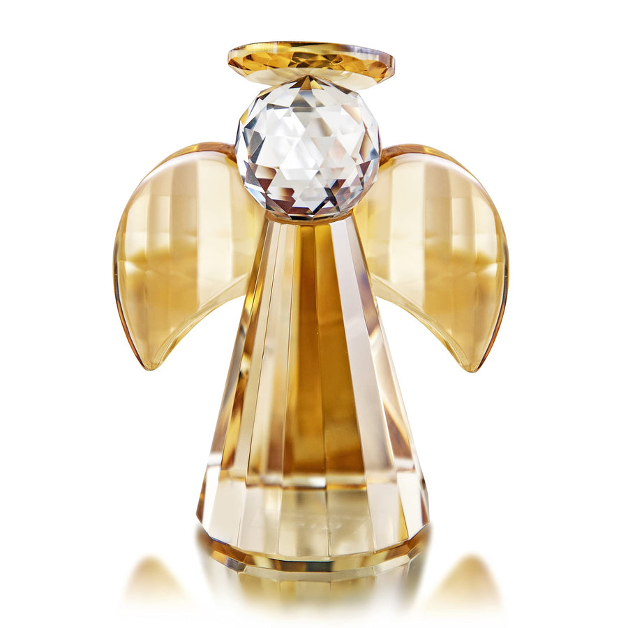 QFkris Champagne Crystal Guardian Angel Figurines Colle