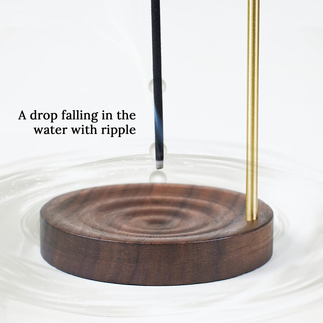 SeedWave Incense Holder, Wooden Incense Holder for Sticks, Lotus Incense Stick Holder for Home Décor, Meditation, Yoga