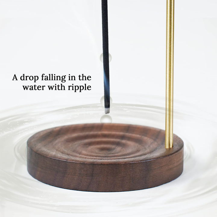 SeedWave Incense Holder, Wooden Incense Holder for Sticks, Lotus Incense Stick Holder for Home Décor, Meditation, Yoga